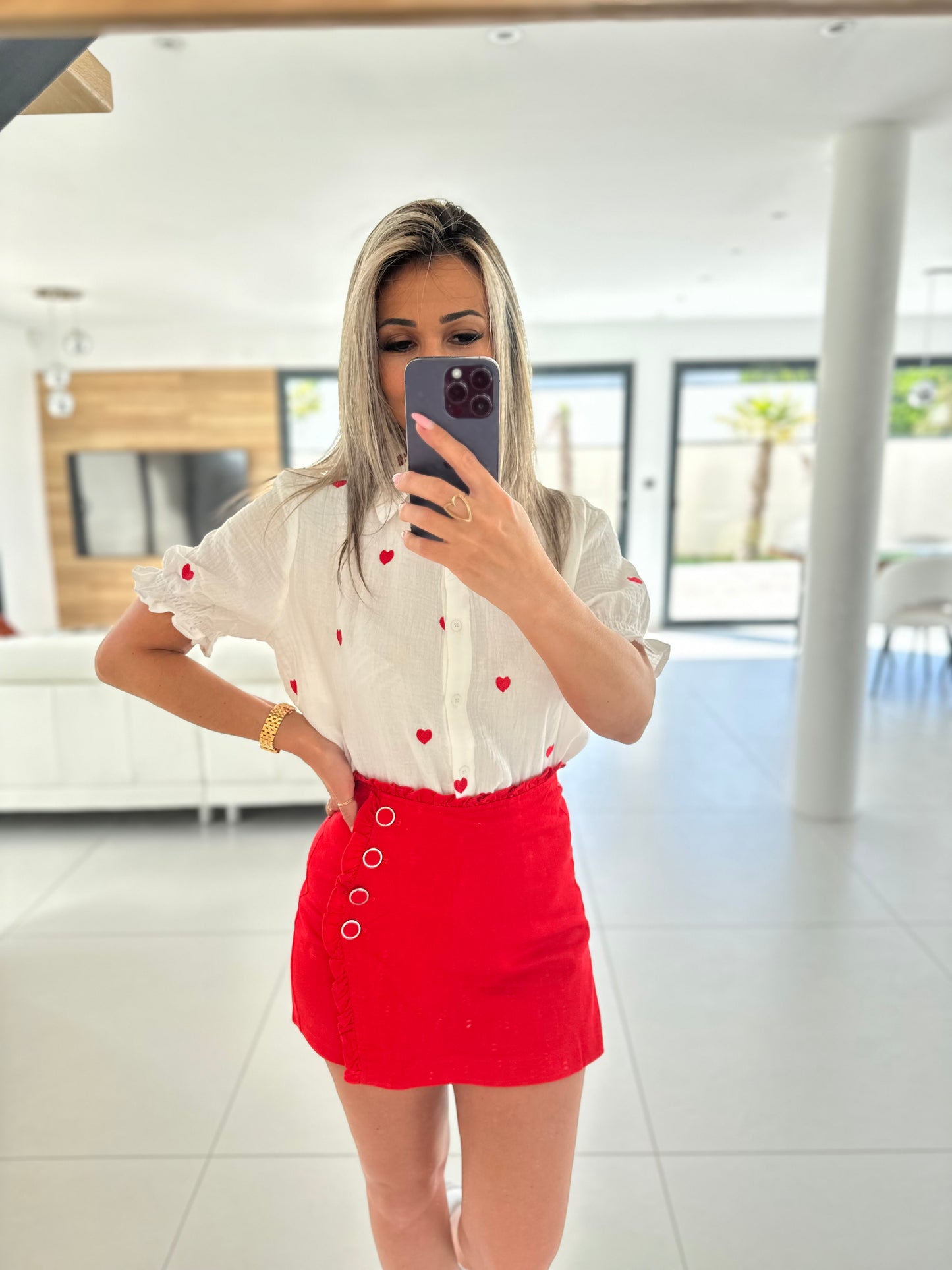 Chemisier en gaze de coton