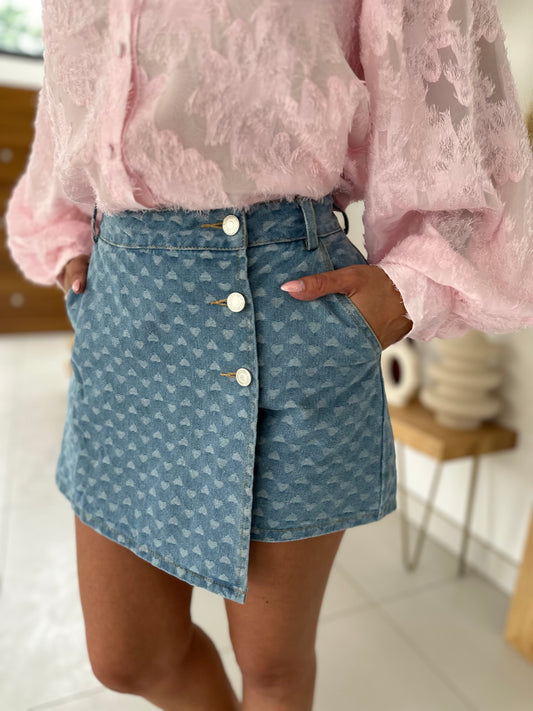 Jupe short en jean Billy