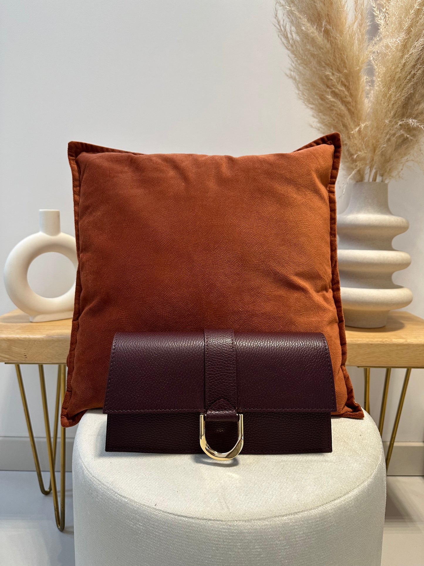 Sac enveloppe Bordeaux